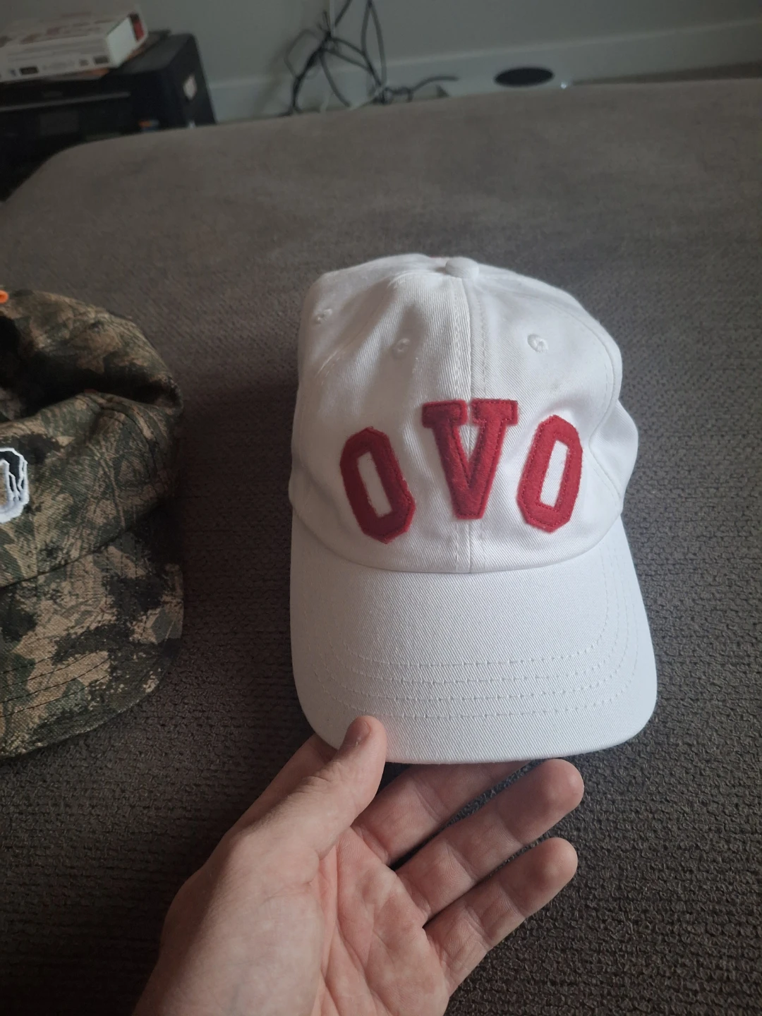October's Very Own (OVO) White Baseball Cap