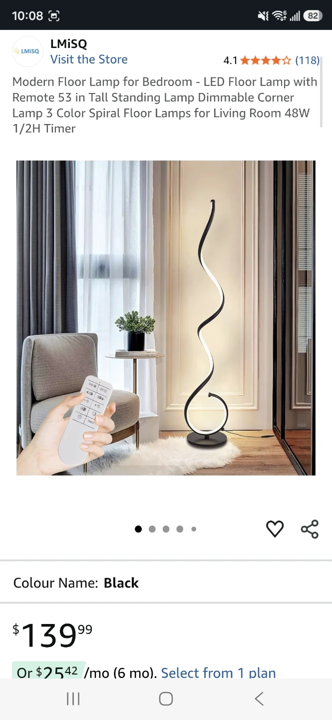 BRAND NEW Modern LED Floor Lamps - Spiral & Circle Designs - photo 4