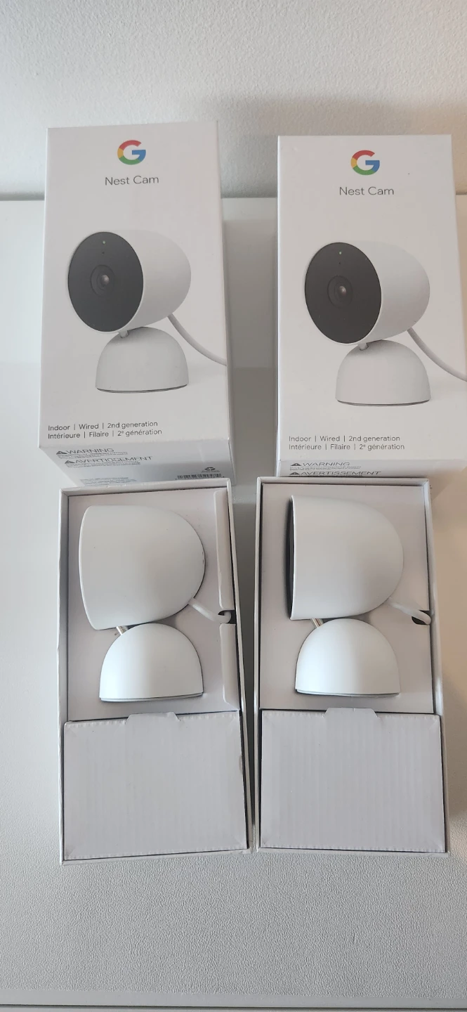 Pair Google Nest Cam (2nd Gen) Indoor Wired Security Camera - photo 3