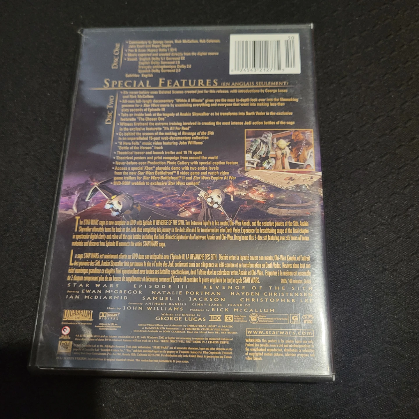 Star Wars Episode III: Revenge of the Sith DVD Set - photo 2
