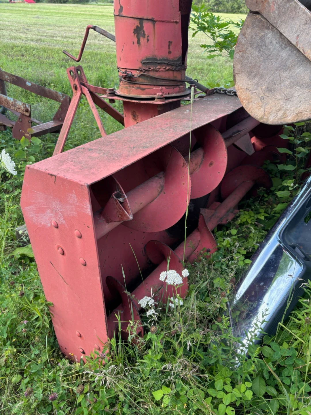 Six Foot Dual Auger Snow Blower- Needs TLC