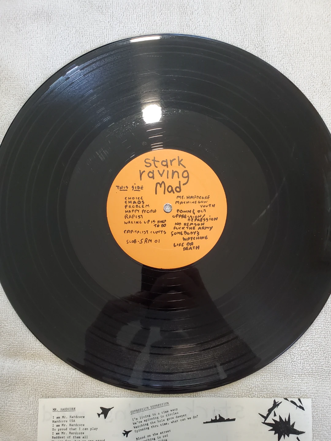 Stark Raving Mad "Life Or Death" 12" Vinyl Record - photo 3