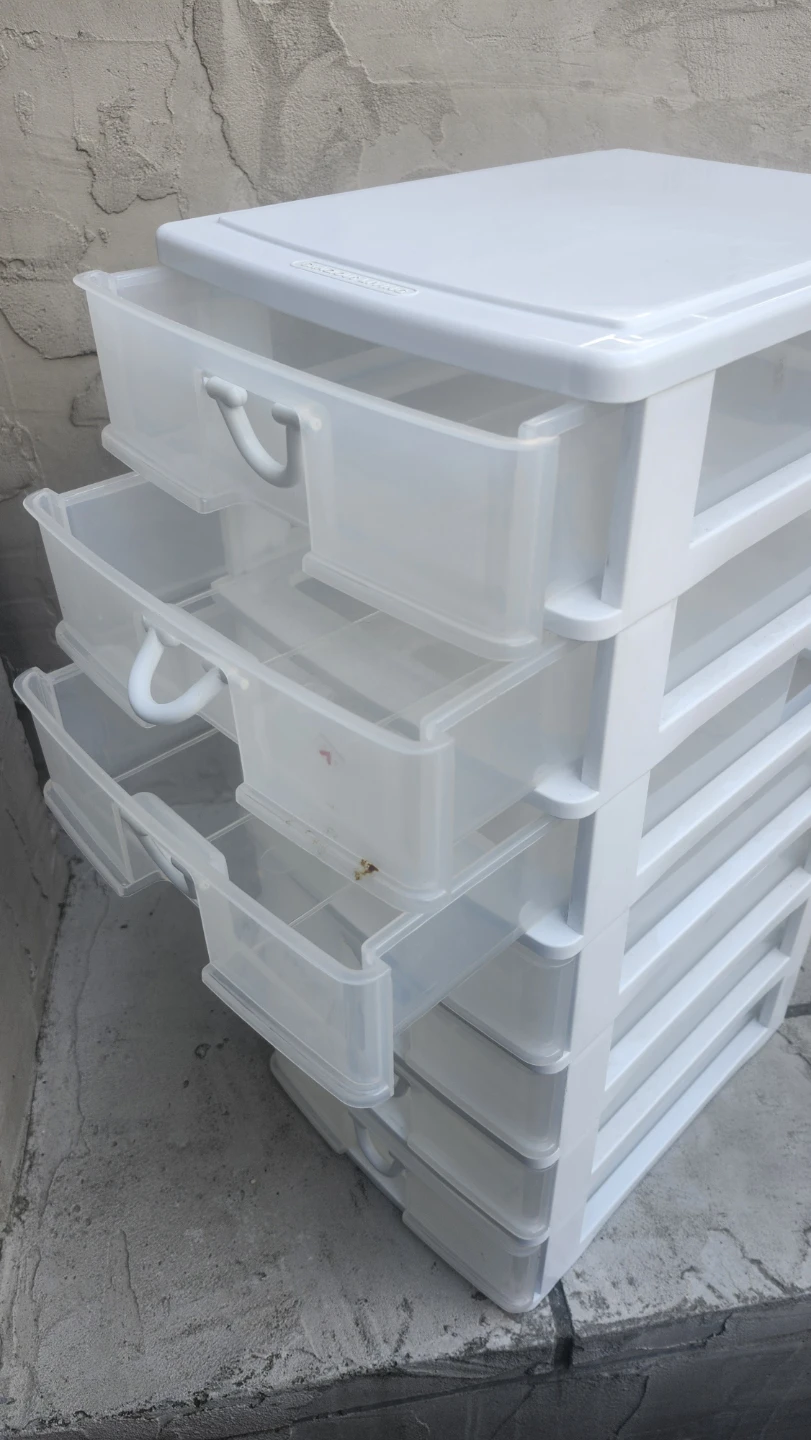 White 7-Drawer Plastic Storage Organizer - photo 5