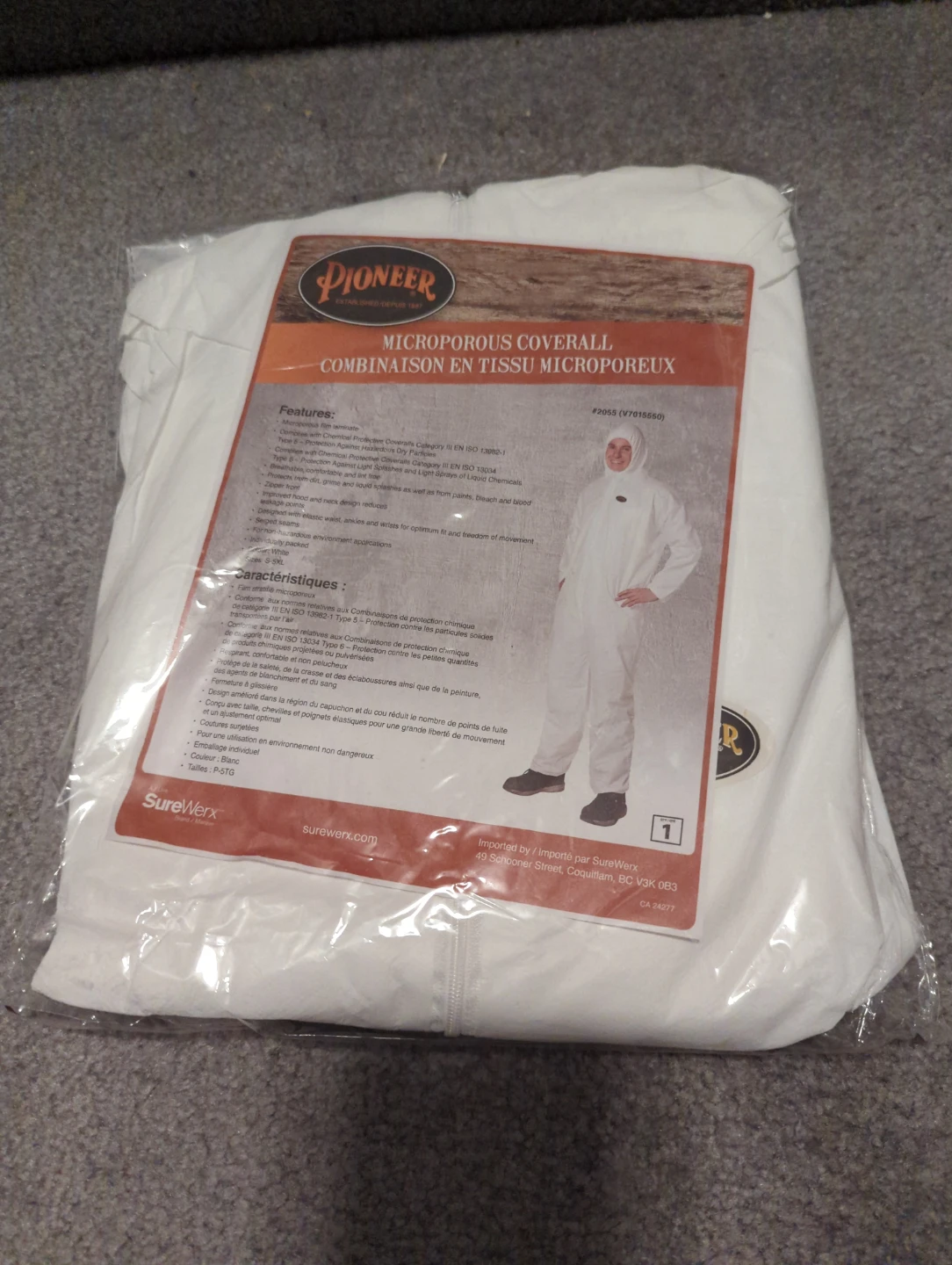 Pioneer Microporous Disposable Coverall