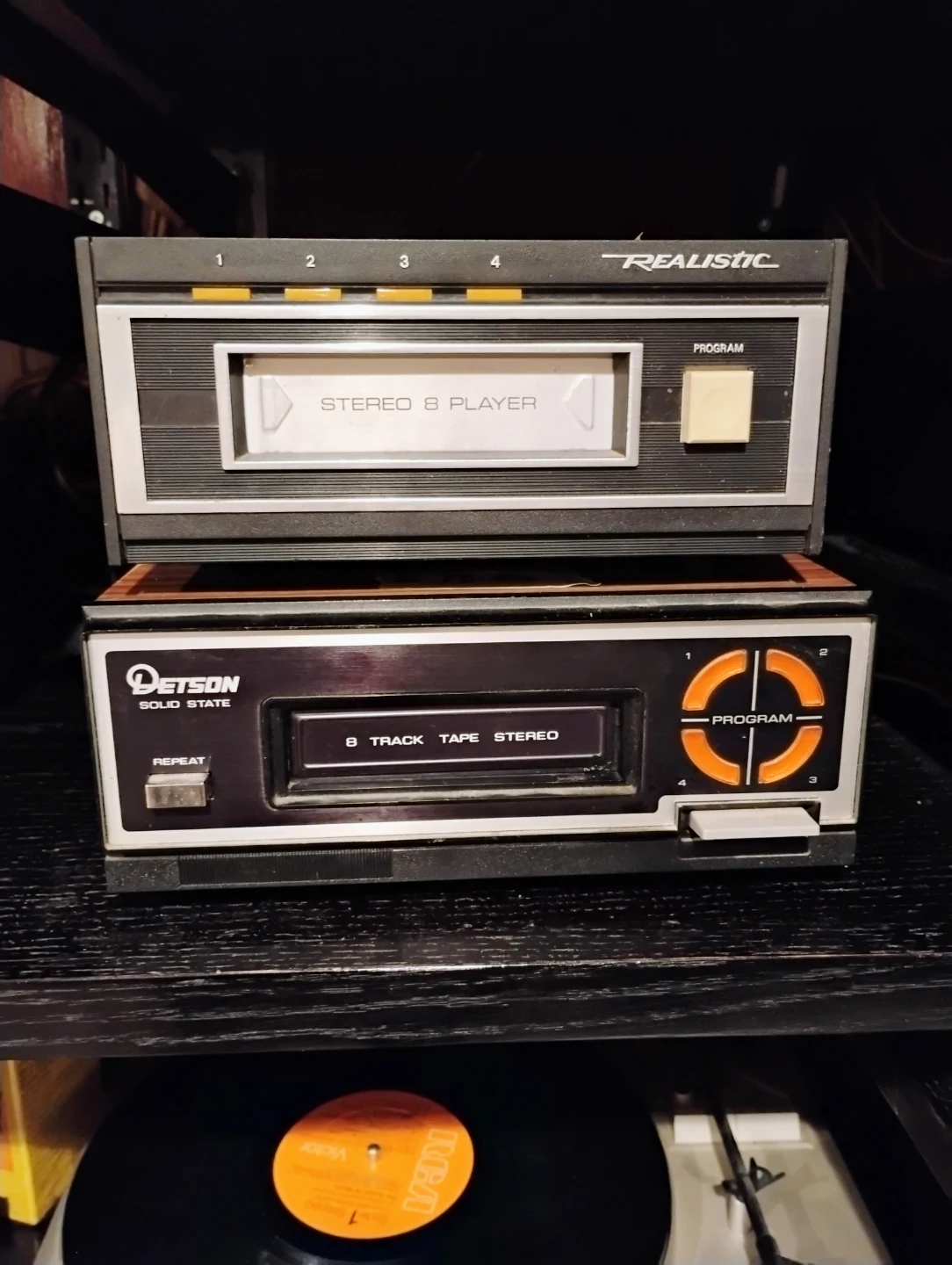 Realistic 8 Track Tape Player with Cassettes