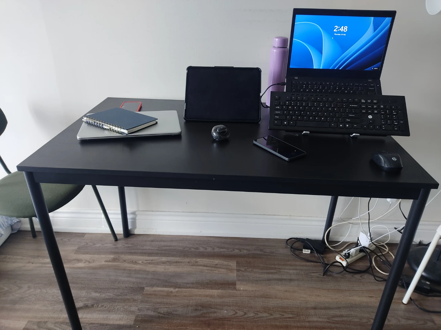 6 Seater Black Dining Table
