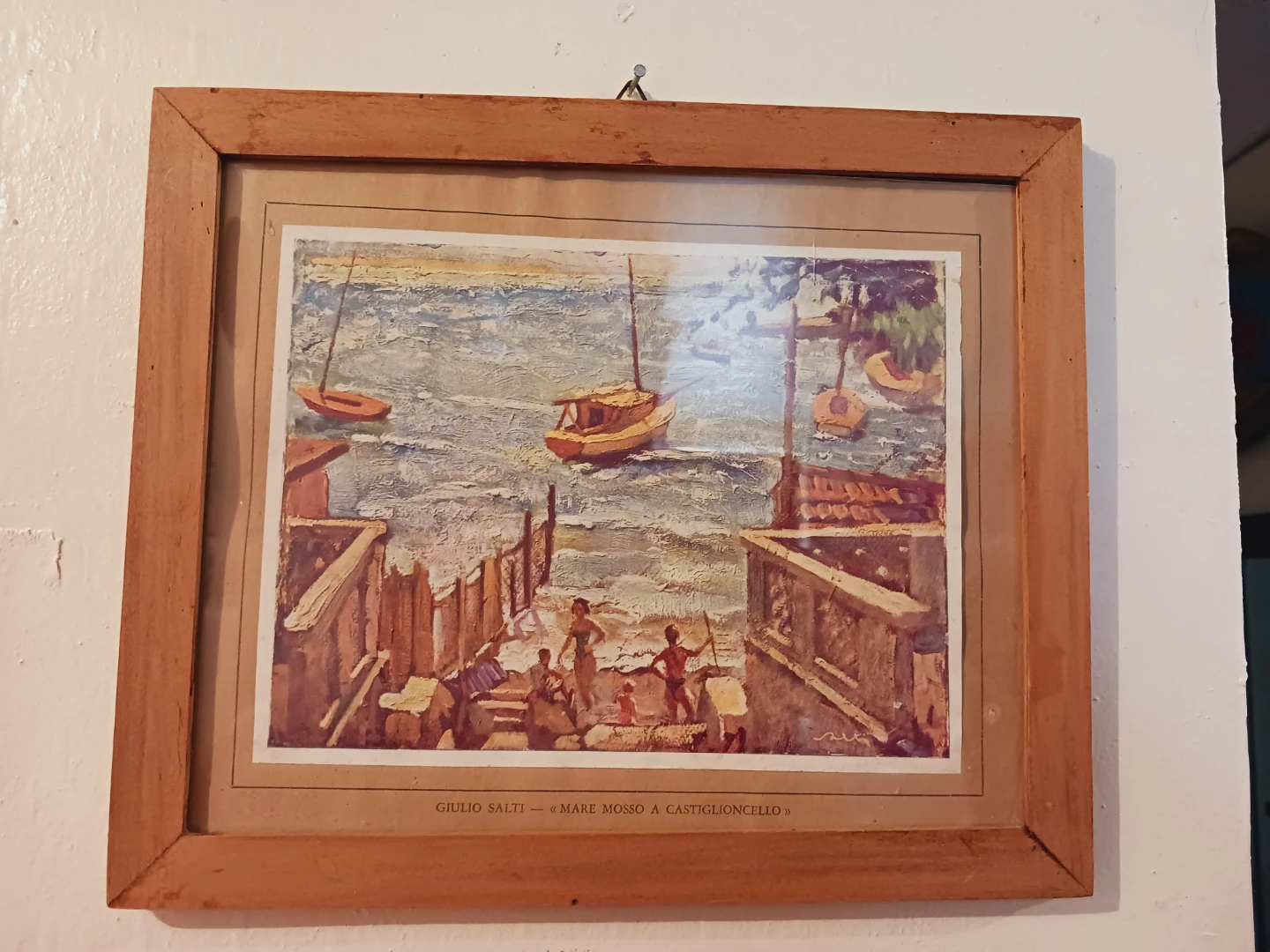 Giulio Salti "Mare Mosso a Castiglioncello" Framed Art - photo 4