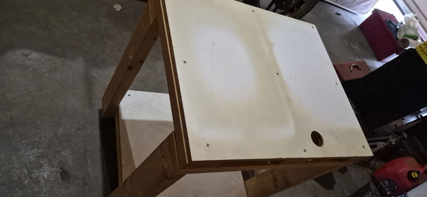 Wooden Work Table with Power Strip - photo 2