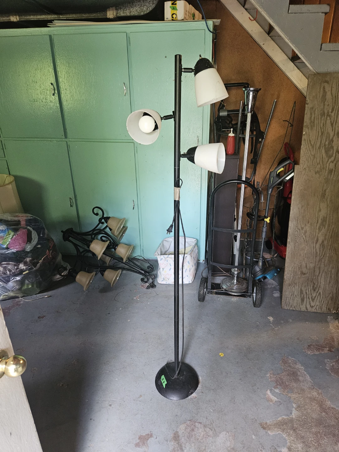 Black Floor Lamp with 3 Adjustable Heads - photo 2