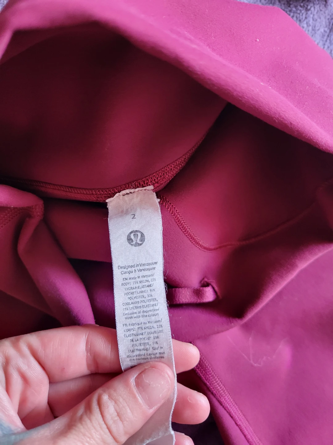 Lululemon Align High-Rise Leggings Size 2 Burgundy - photo 2