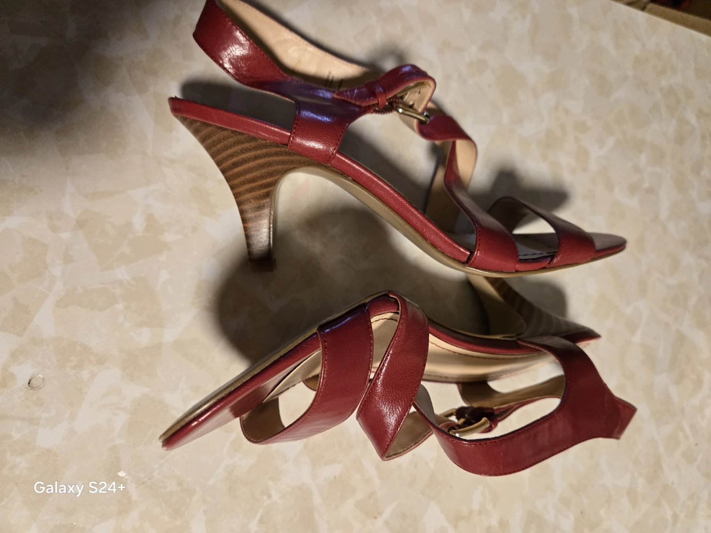 Nine West Red Leather Heeled Sandals - photo 5