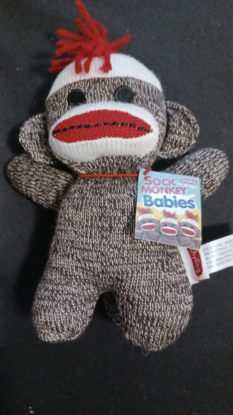 Schylling Sock Monkey Babies Plush Toy