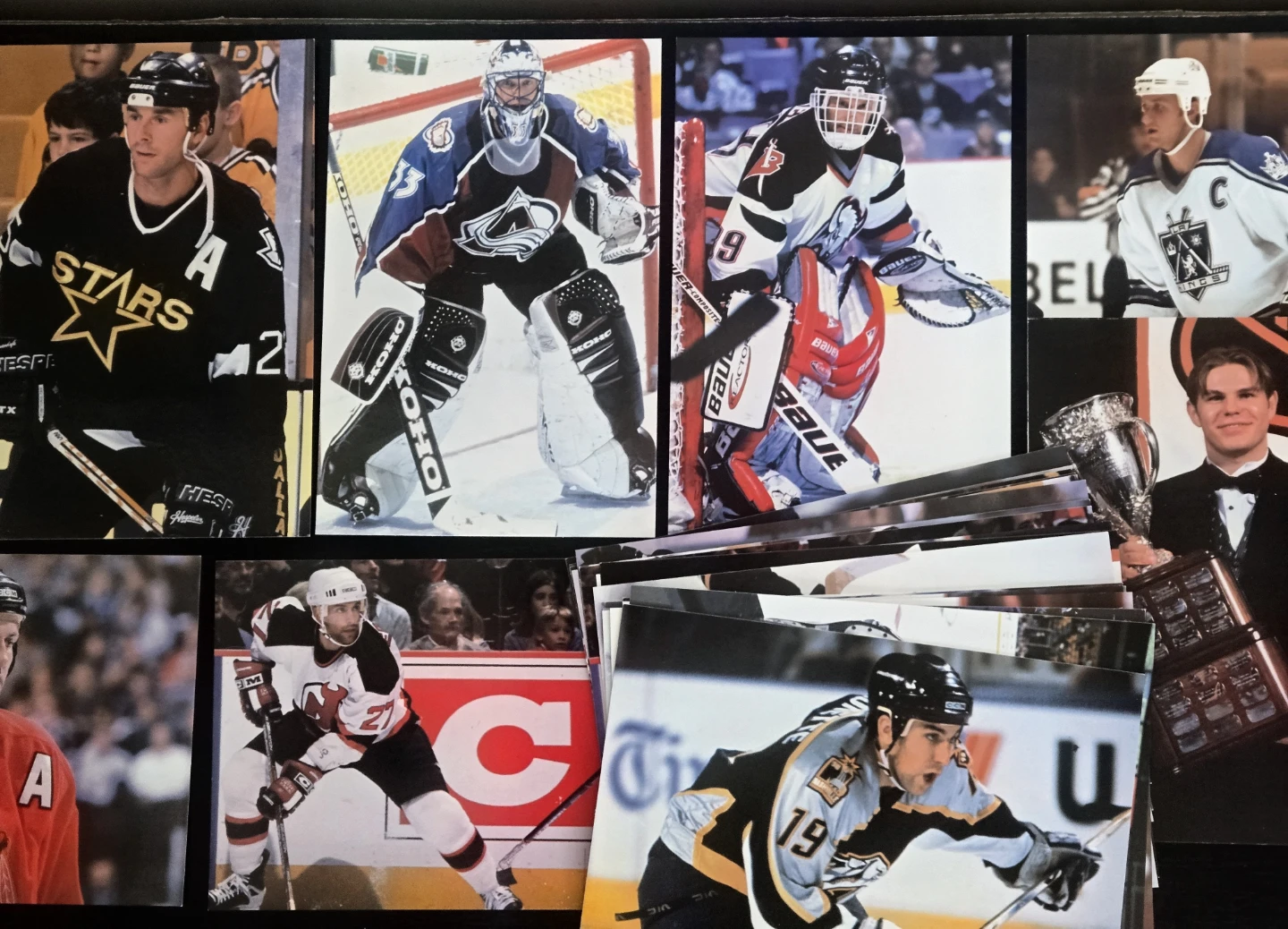 30 Vintage Panini NHL Hockey Photo Cards 4x6 Mint