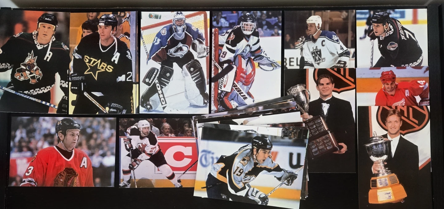 30 Vintage Panini NHL Hockey Photo Cards 4x6 Mint - photo 2