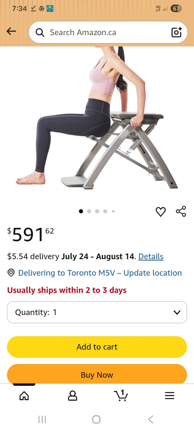 Folding Exercise Chair