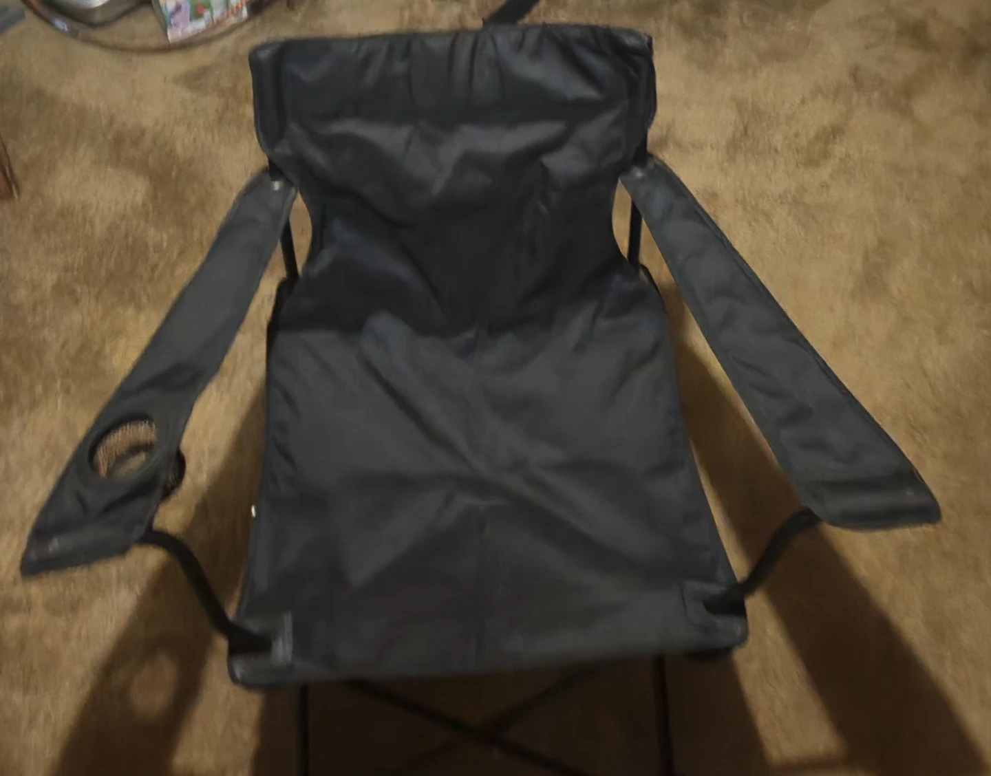 Black Folding Camping Chair
