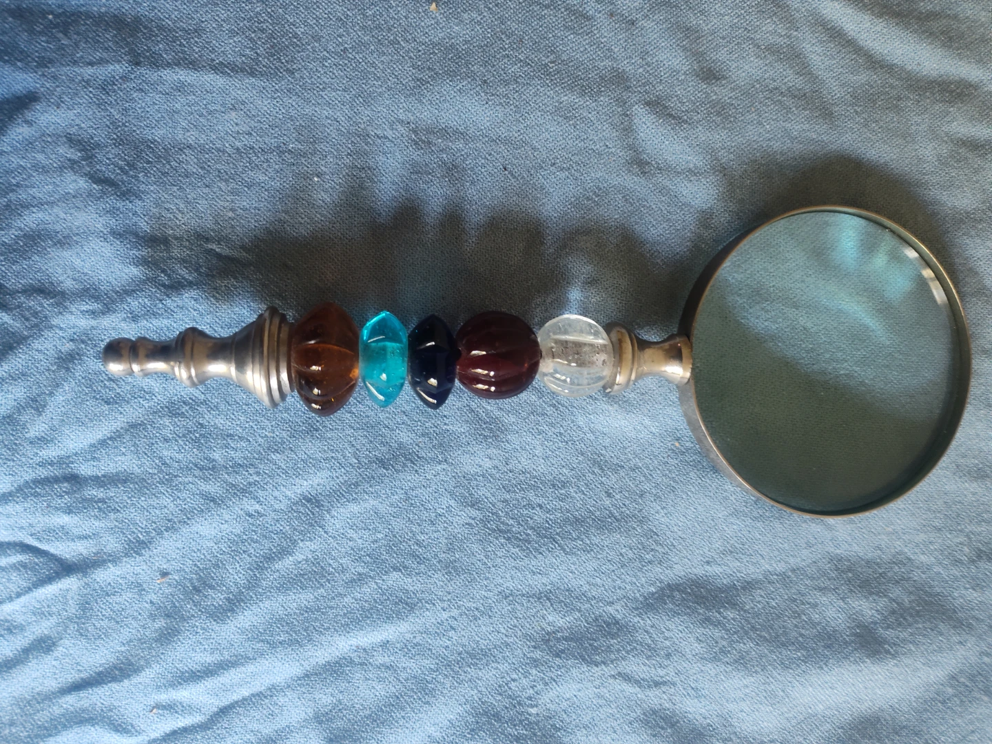 Magnifying Glass with Decorative Beaded Handle