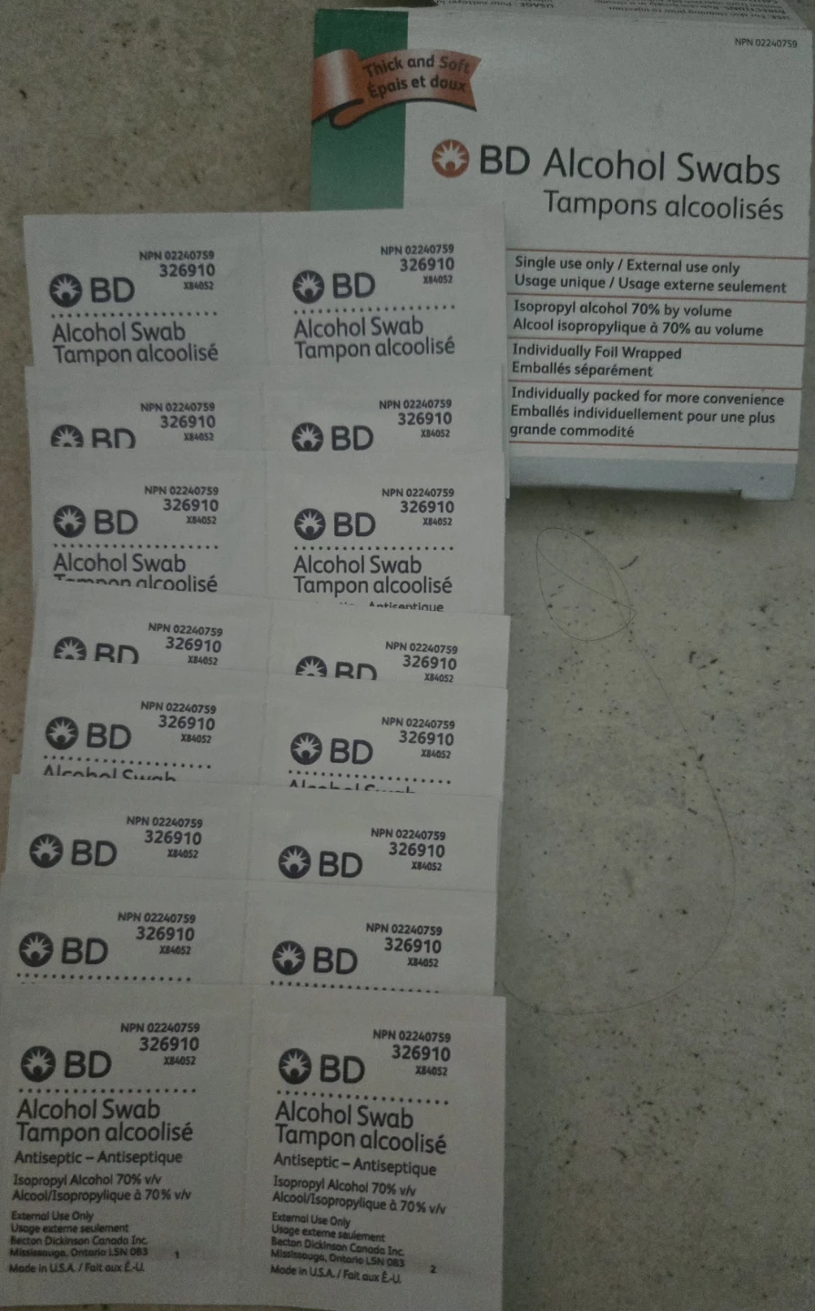 Bundle of 16 BD Alcohol Swabs - photo 4