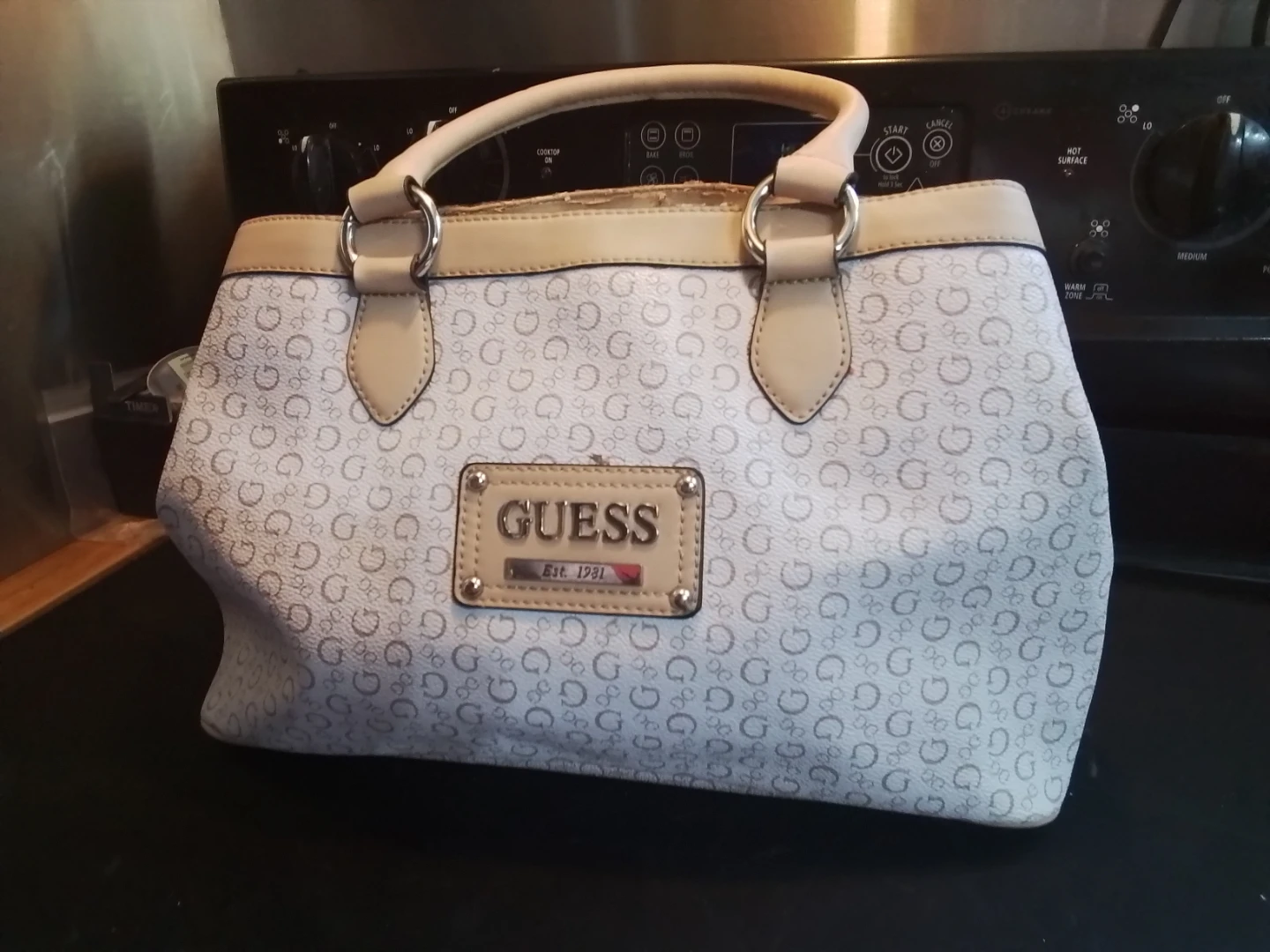 G by GUESS "Proposal" Monogram Logo Satchel / Carryall Bag