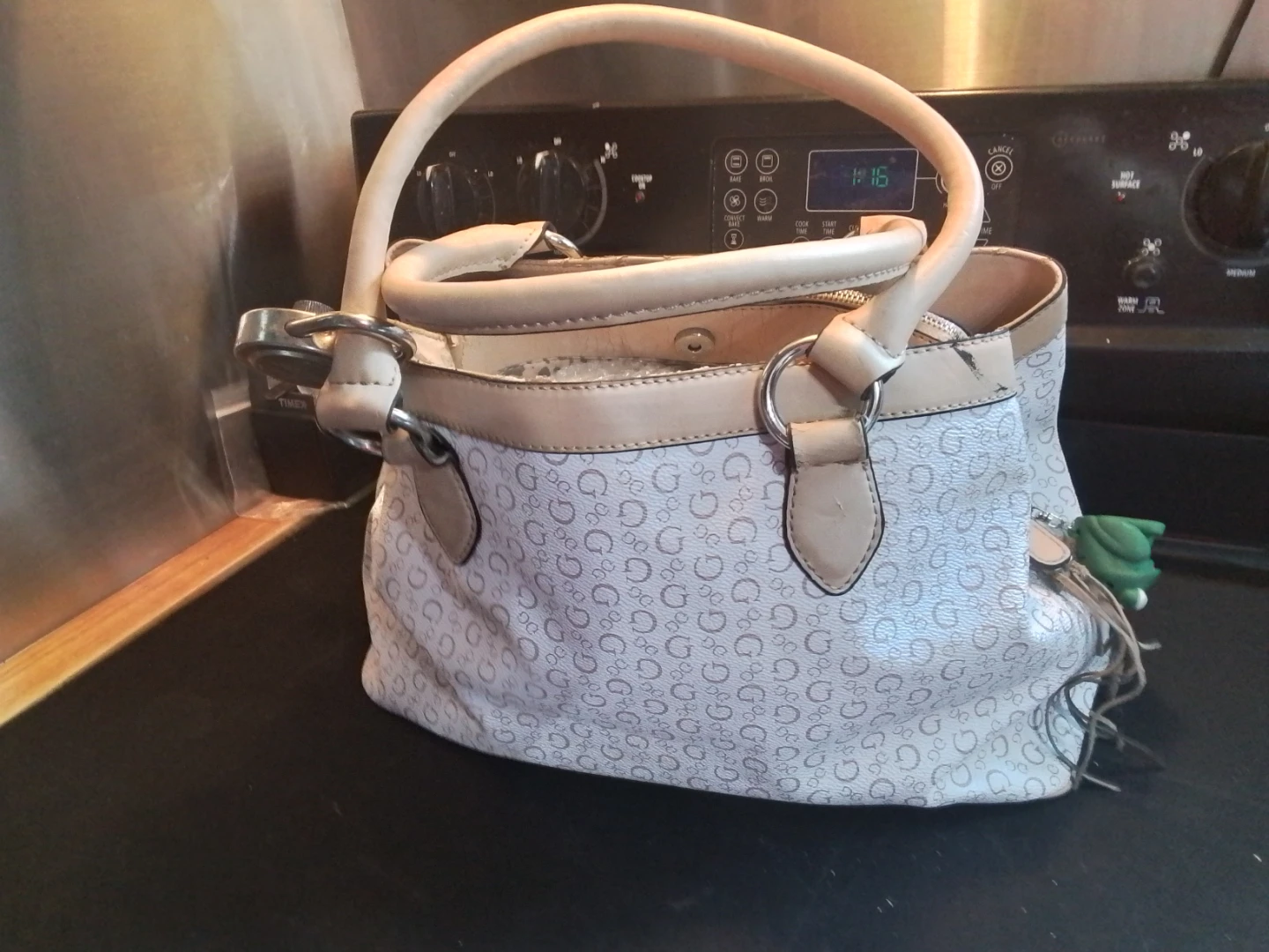 G by GUESS "Proposal" Monogram Logo Satchel / Carryall Bag - photo 2