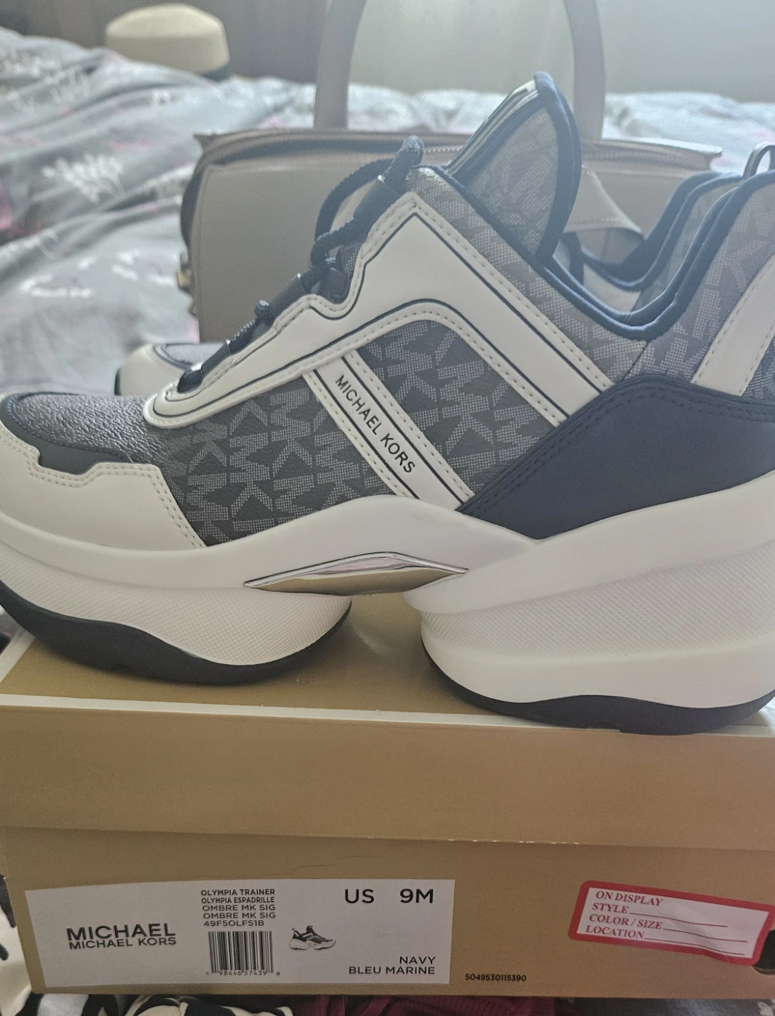 Michael Kors Olympia Trainer Navy US 9M