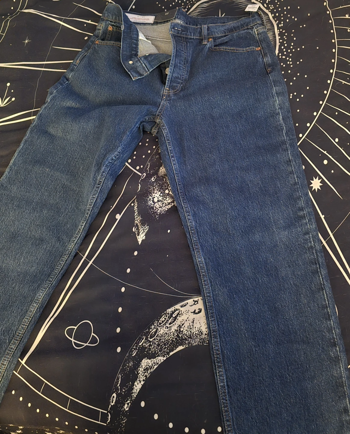 GAP Men's Dark Wash Button Fly Jeans - photo 2