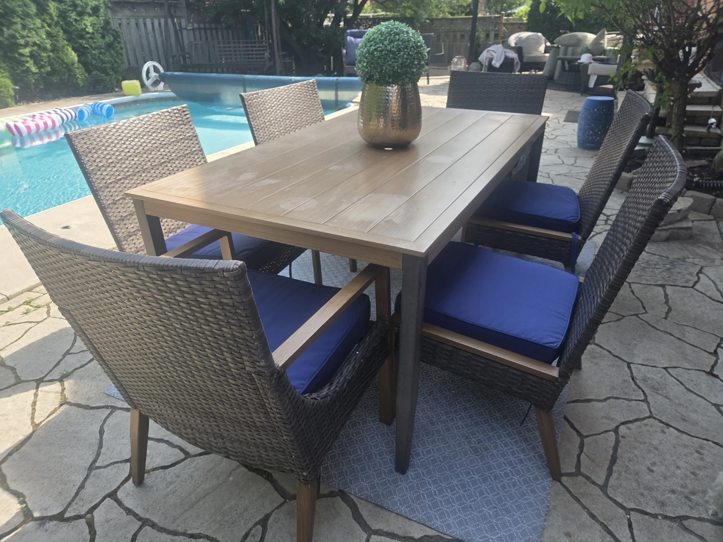 Patio Dining Set – Table + 6 Chairs (Cushions Not Included) - photo 3