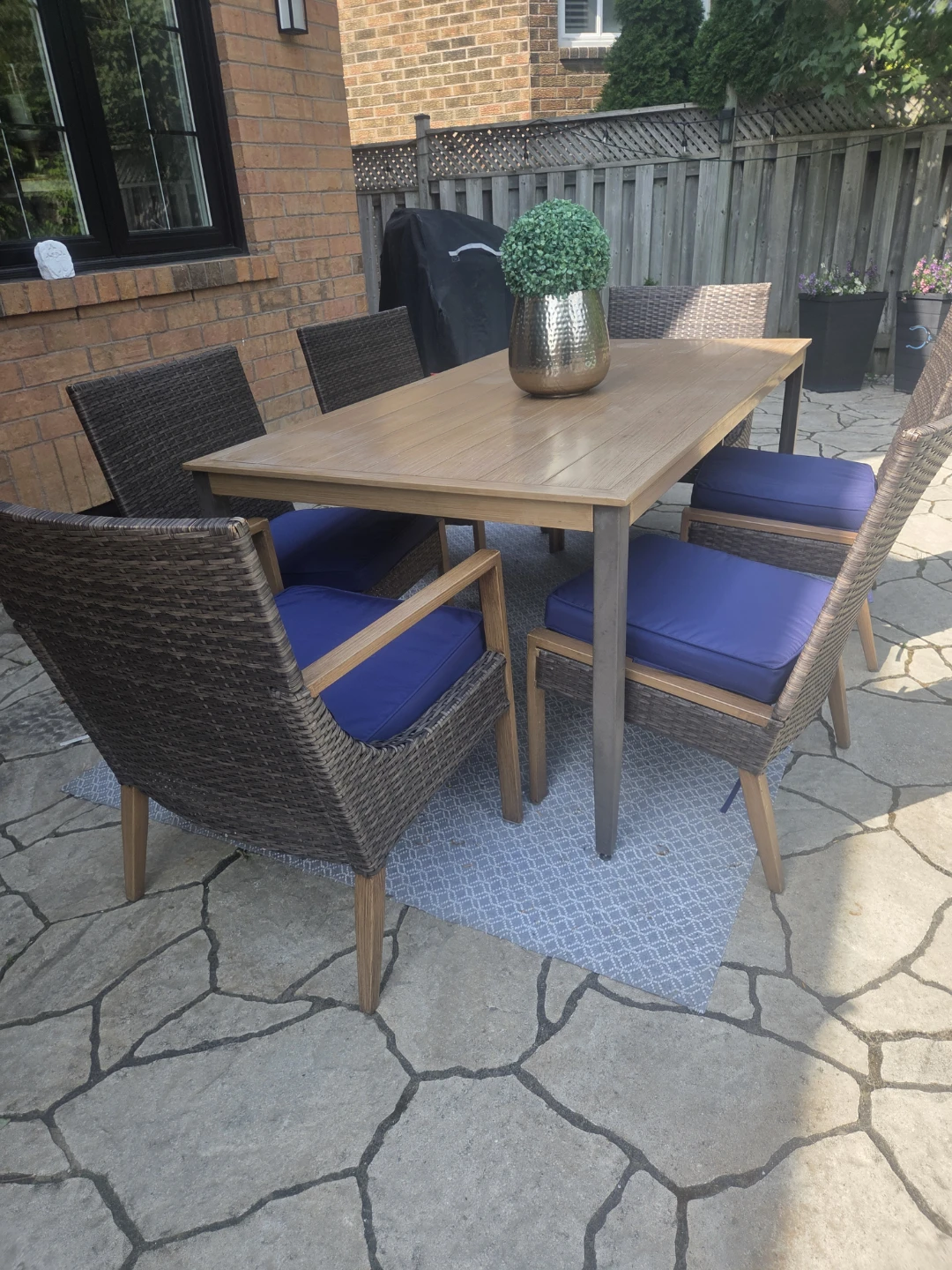 Patio Dining Set – Table + 6 Chairs (Cushions Not Included) - photo 4