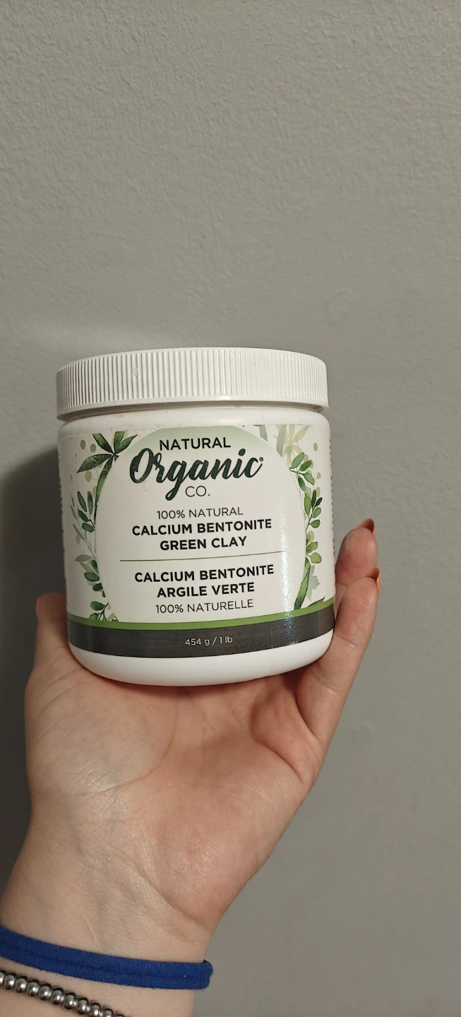 Natural Organic Co. Calcium Bentonite Green Clay - 454g