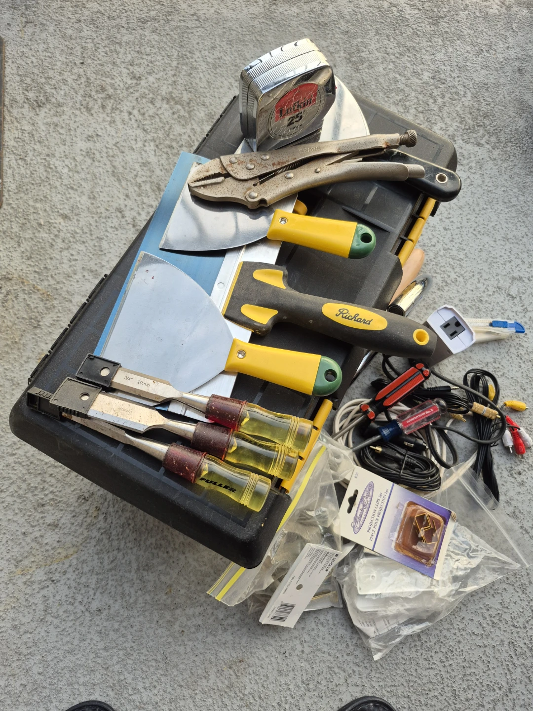 Assorted Tools and Hardware Set