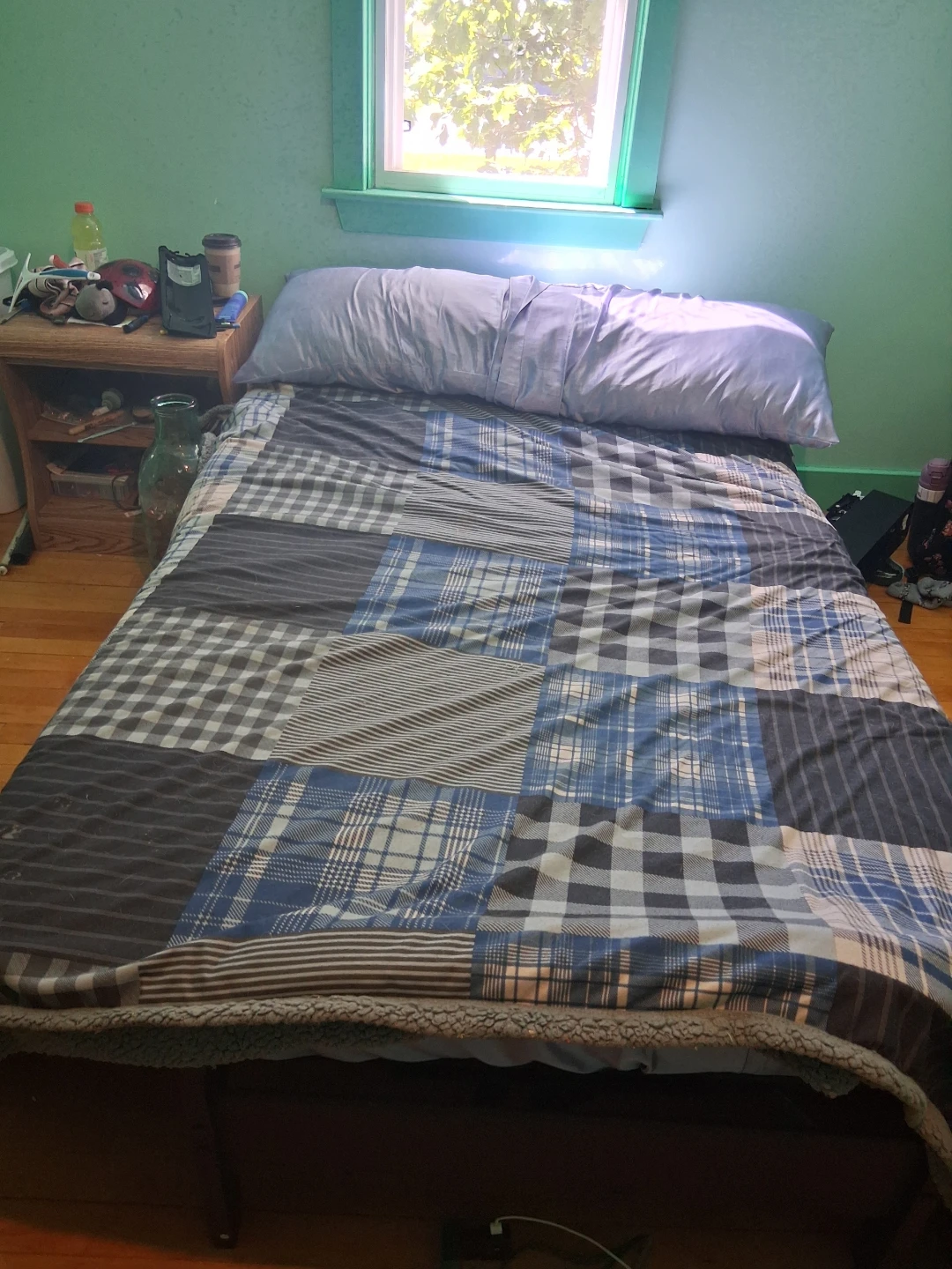 Futon Frame With double Mattress