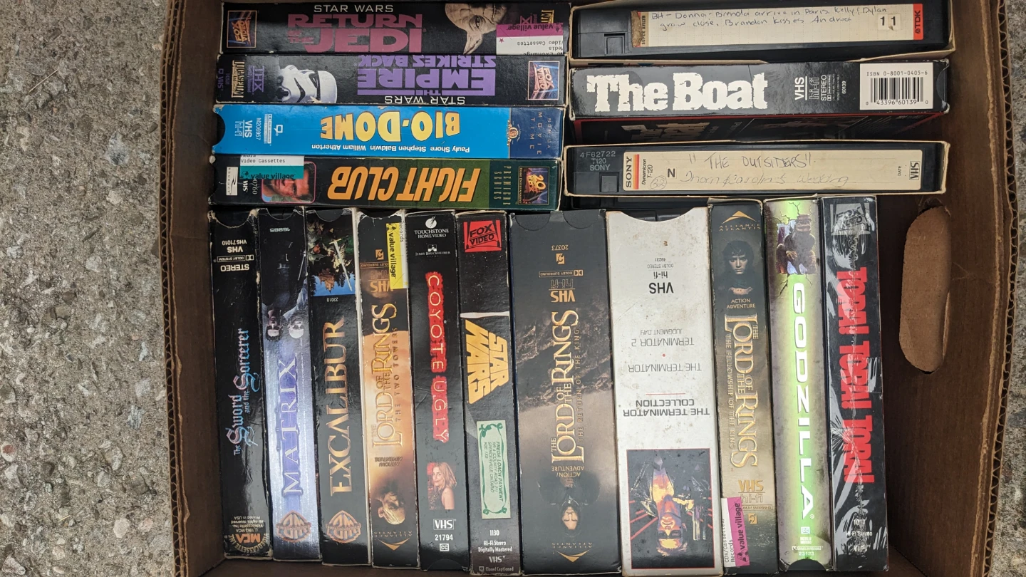 Collection of VHS Tapes - photo 2