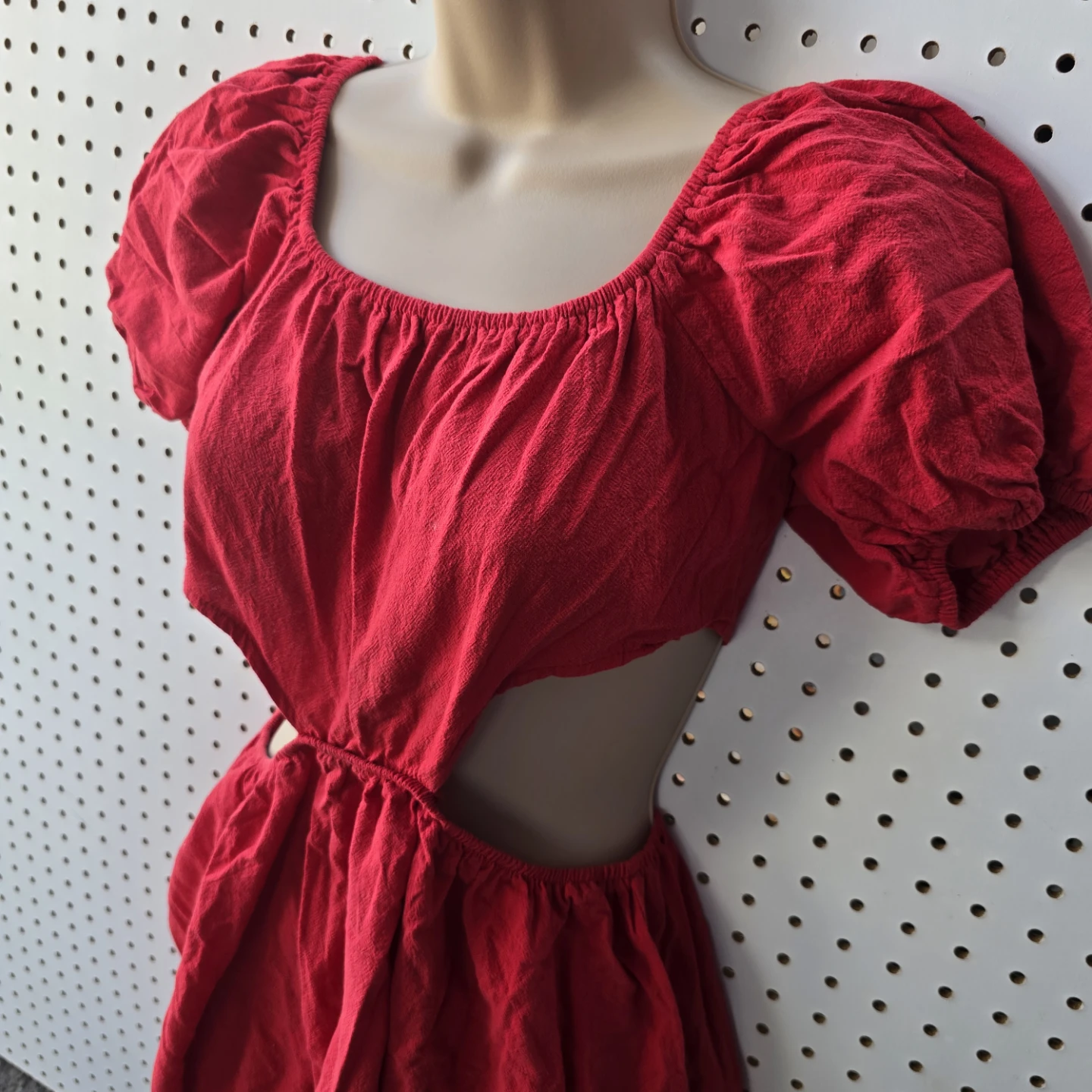 Red Cutout Mini Dress - photo 2