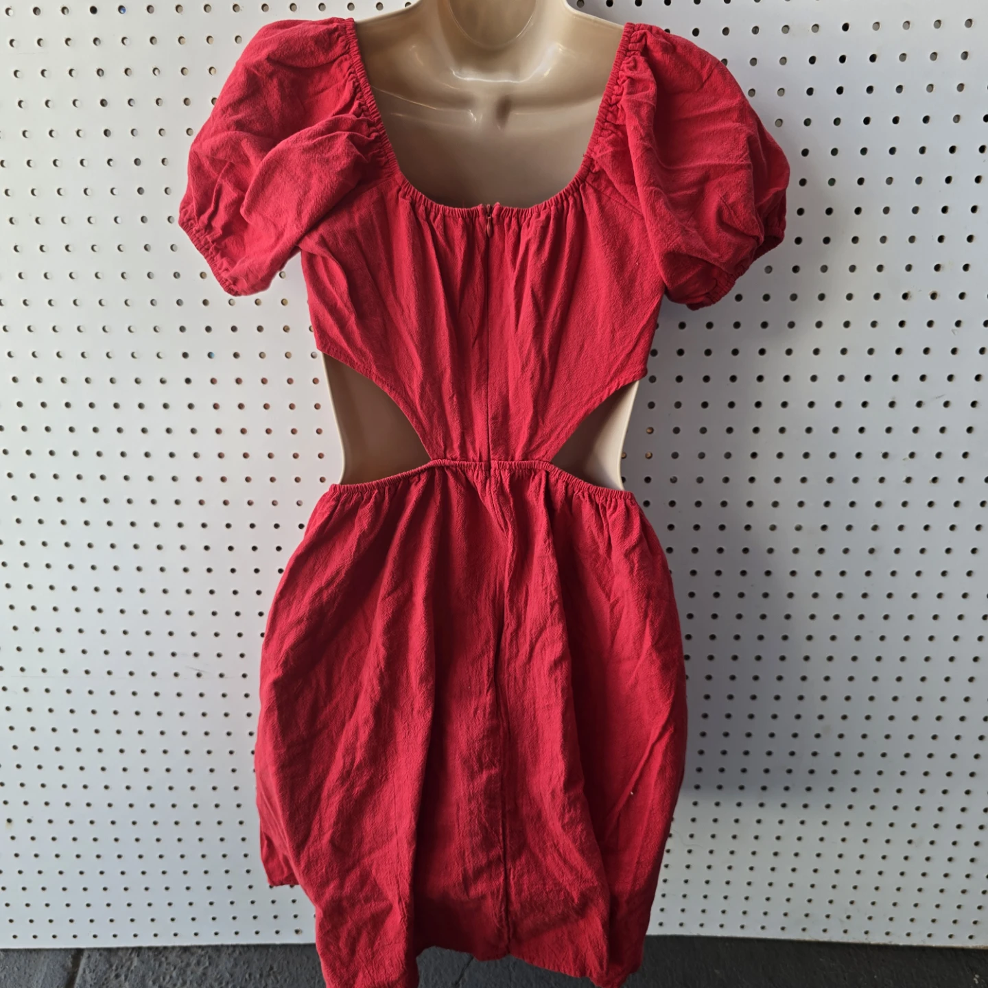 Red Cutout Mini Dress - photo 3