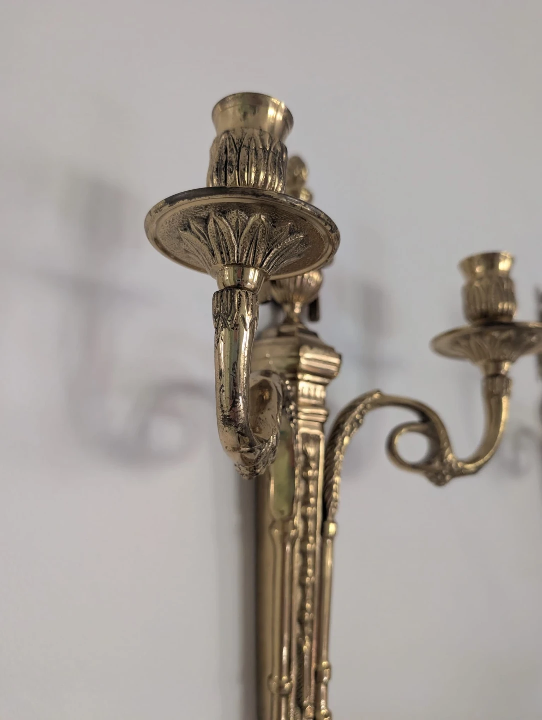 Beautiful Brass Wall Candle Sconces (Pair) - photo 5