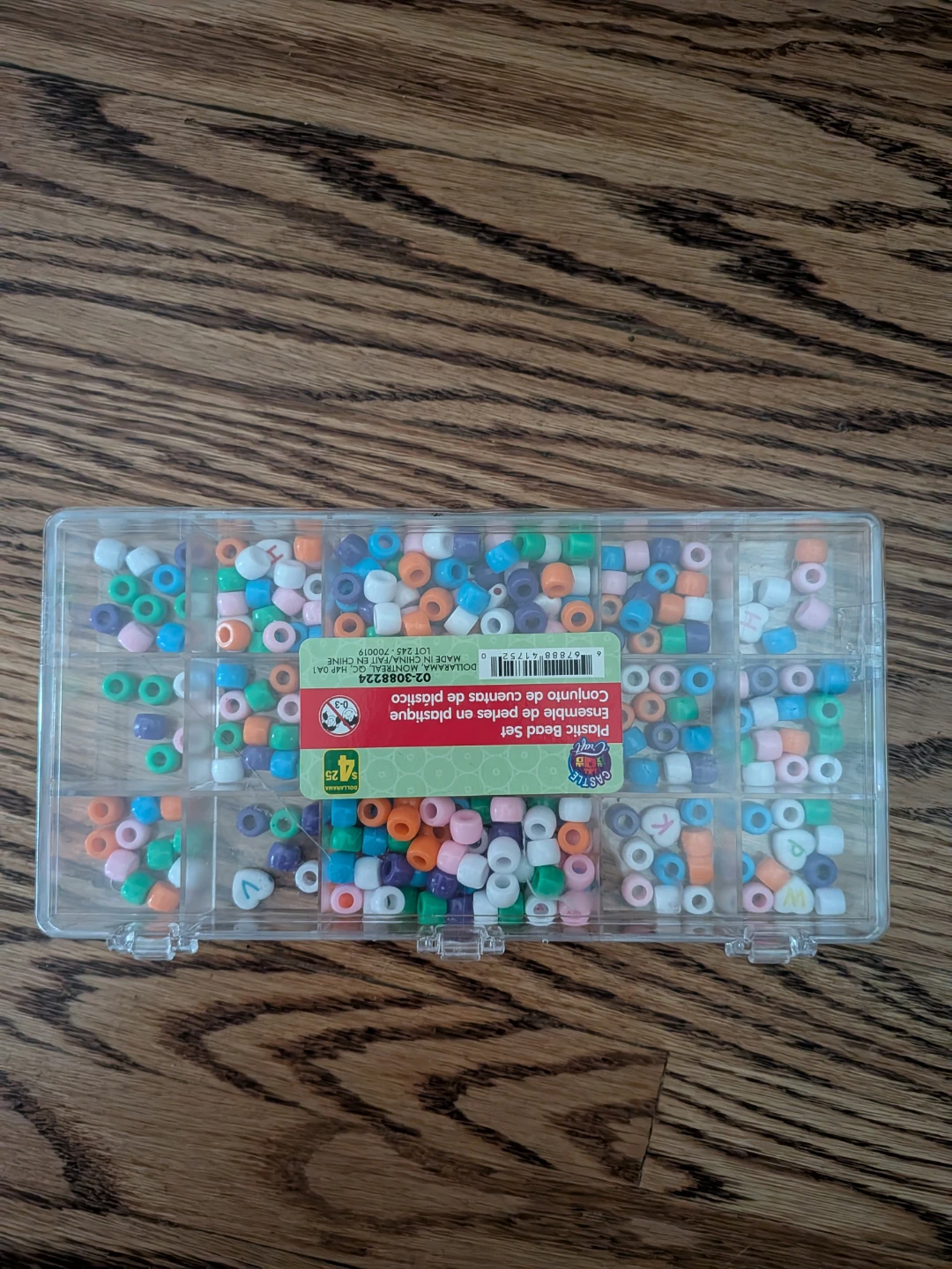 Box of Beads with Letters