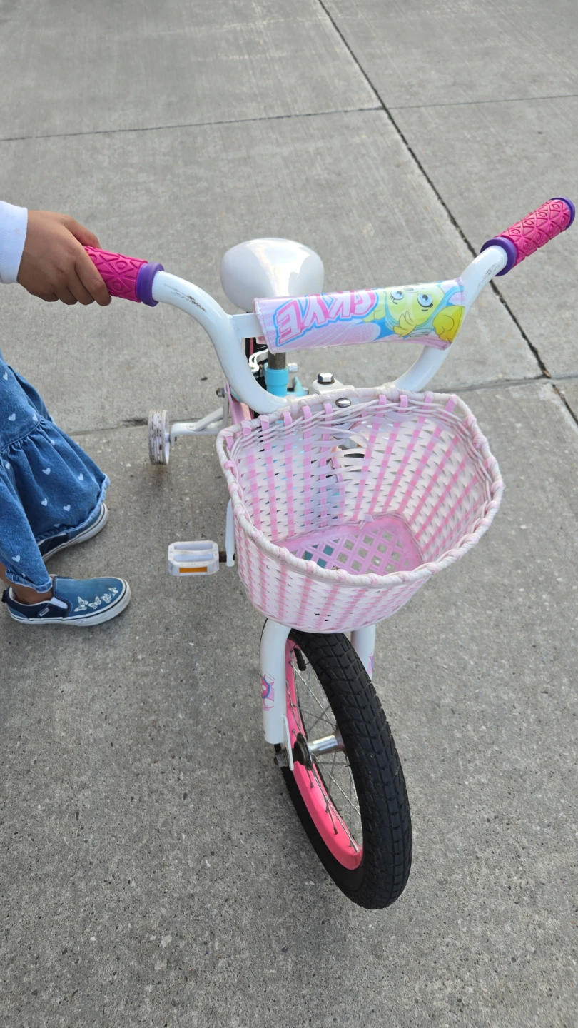 Kids Pink Tricycle with Basket