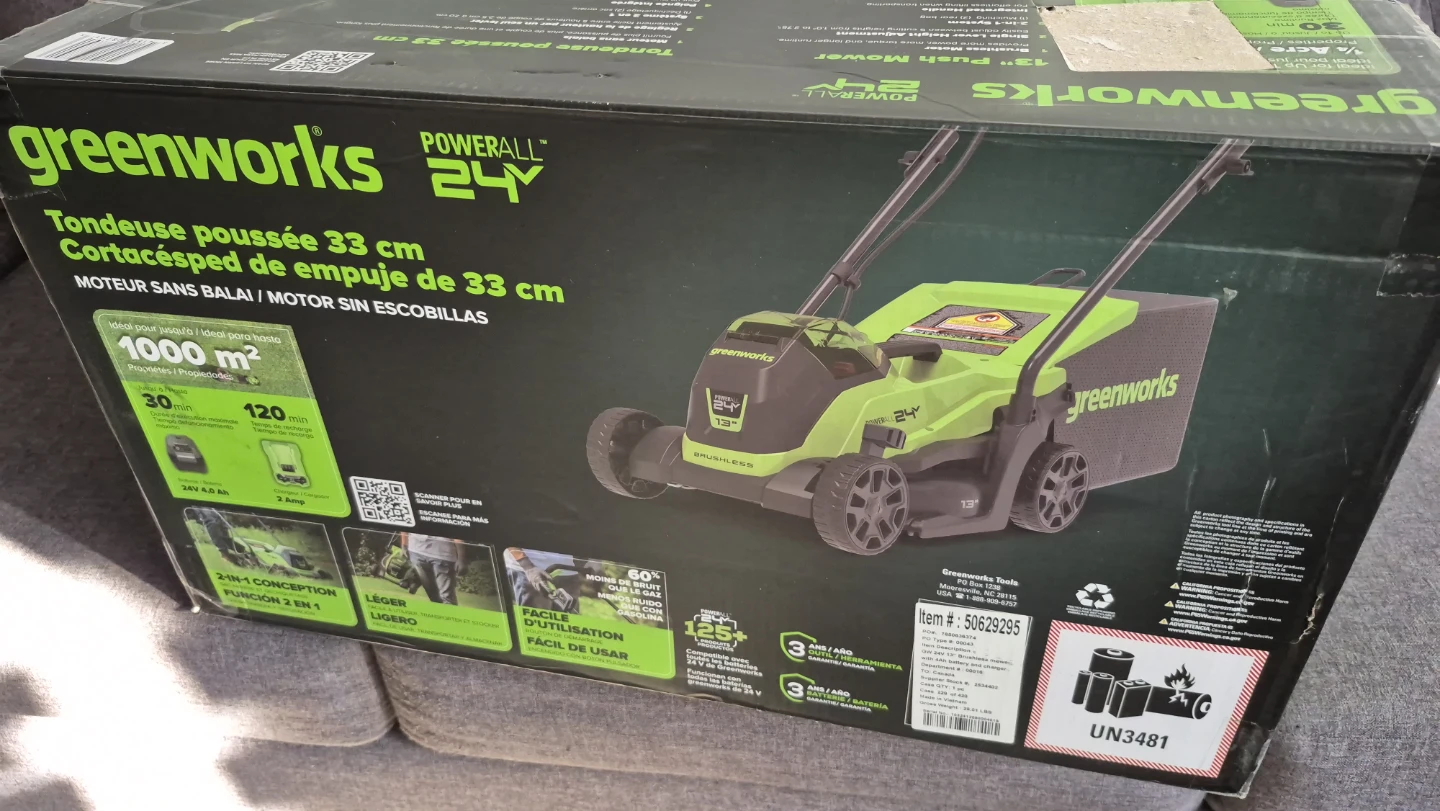 Greenworks 24V Push Mower - 13 inch - photo 3