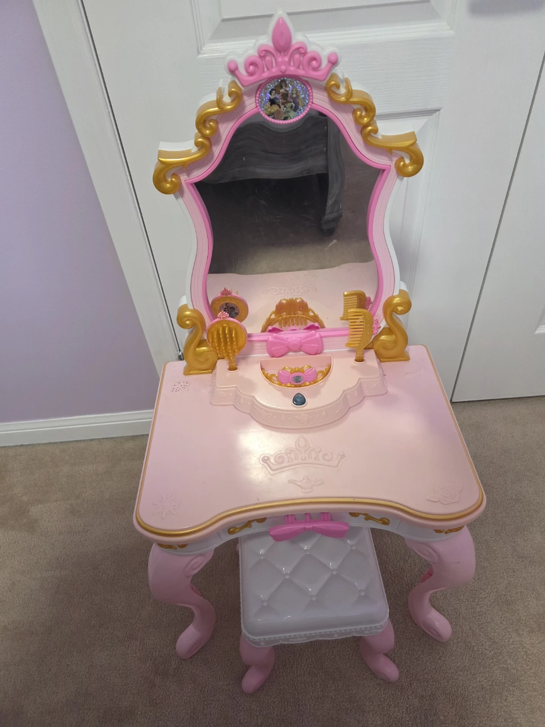 Kids Play Vanity and Stool Set - photo 2