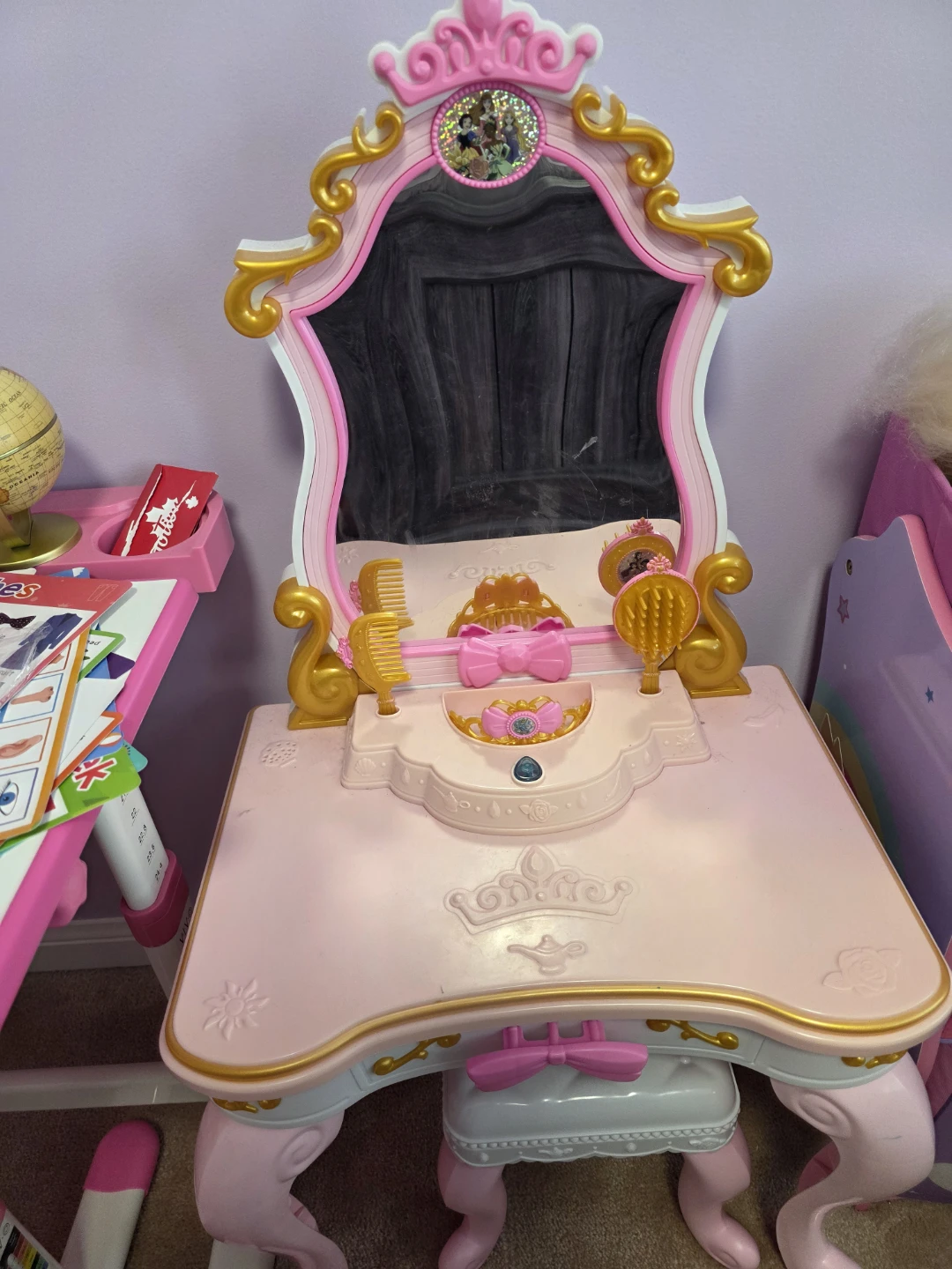 Kids Play Vanity and Stool Set - photo 3