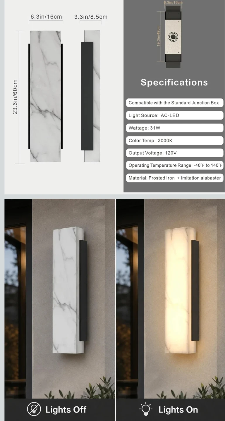Modern LED Wall Sconce Light Fixture - photo 2