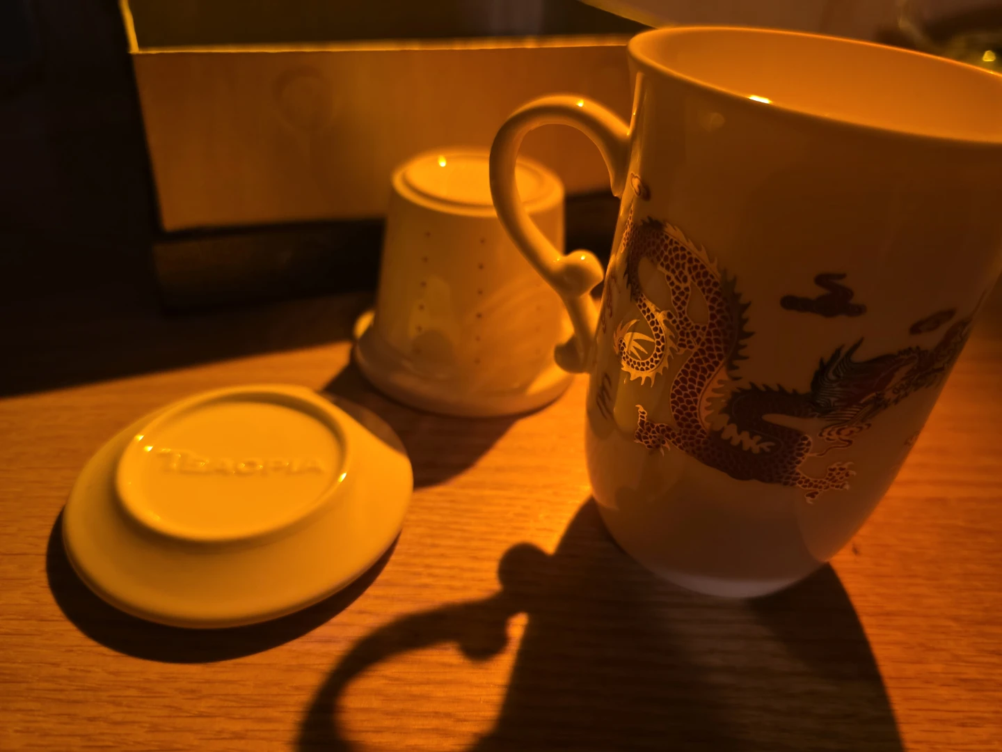 Teaopia red dragon porcelain mug set - photo 2