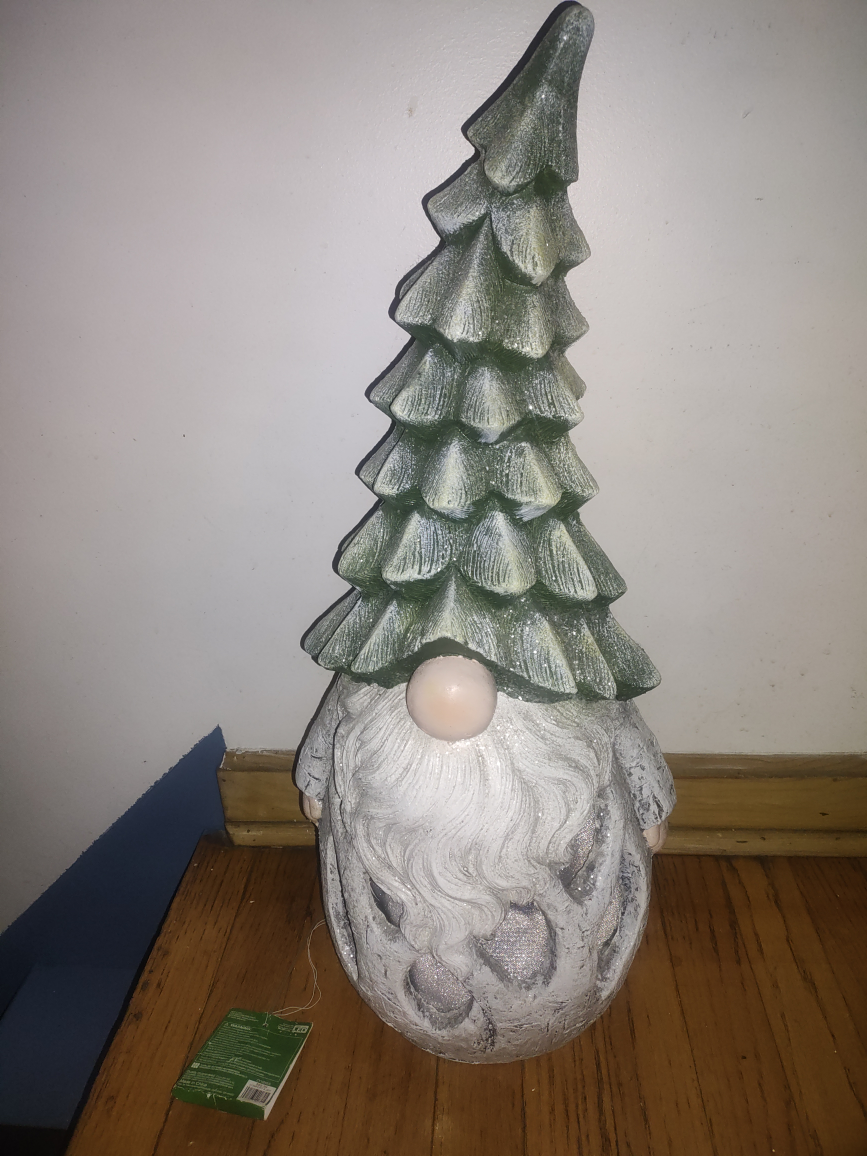 Christmas Tree Gnome Garden Decor