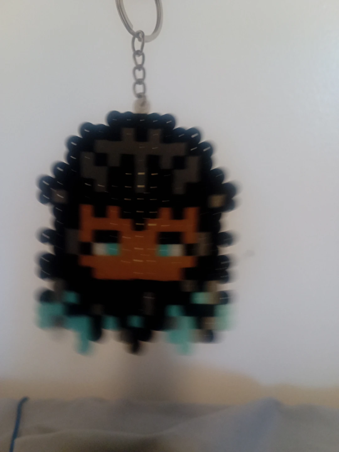 Perler Bead Keychain & Knuckles Plush Toy