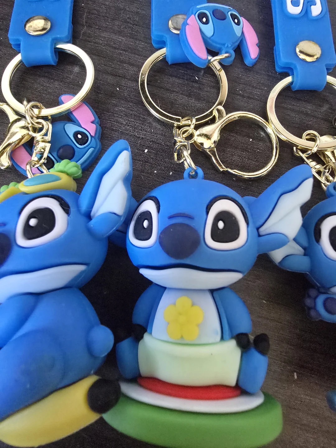 3 x Disney  Stitch Keychains All 3 for $15 - photo 3