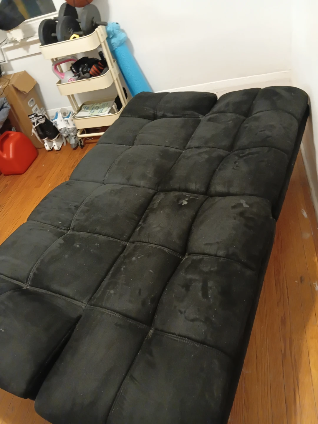 Black Futon Couch - photo 4