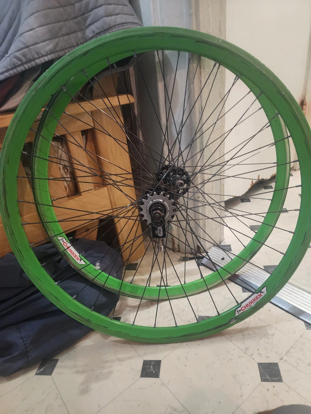 Green "Schukker" Bicycle Wheels velocity - photo 2