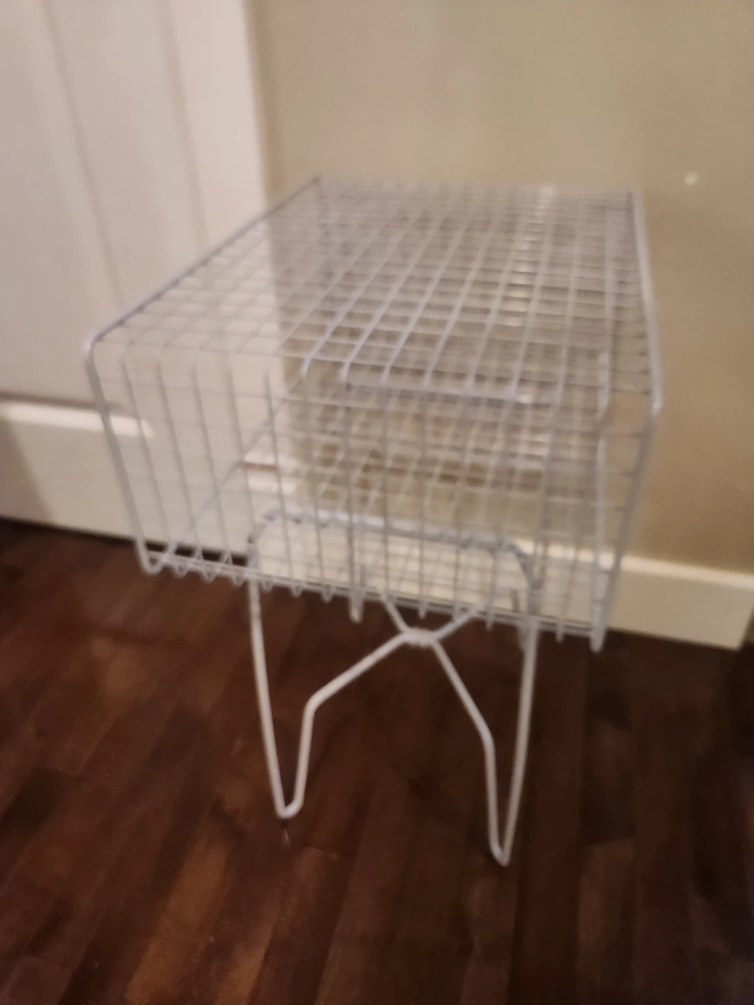 Metal grid night stand or side table - photo 3