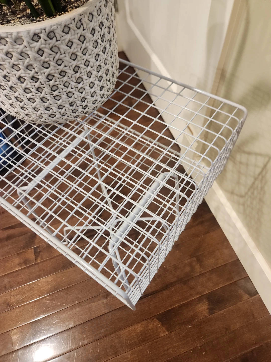 Metal grid night stand or side table - photo 4