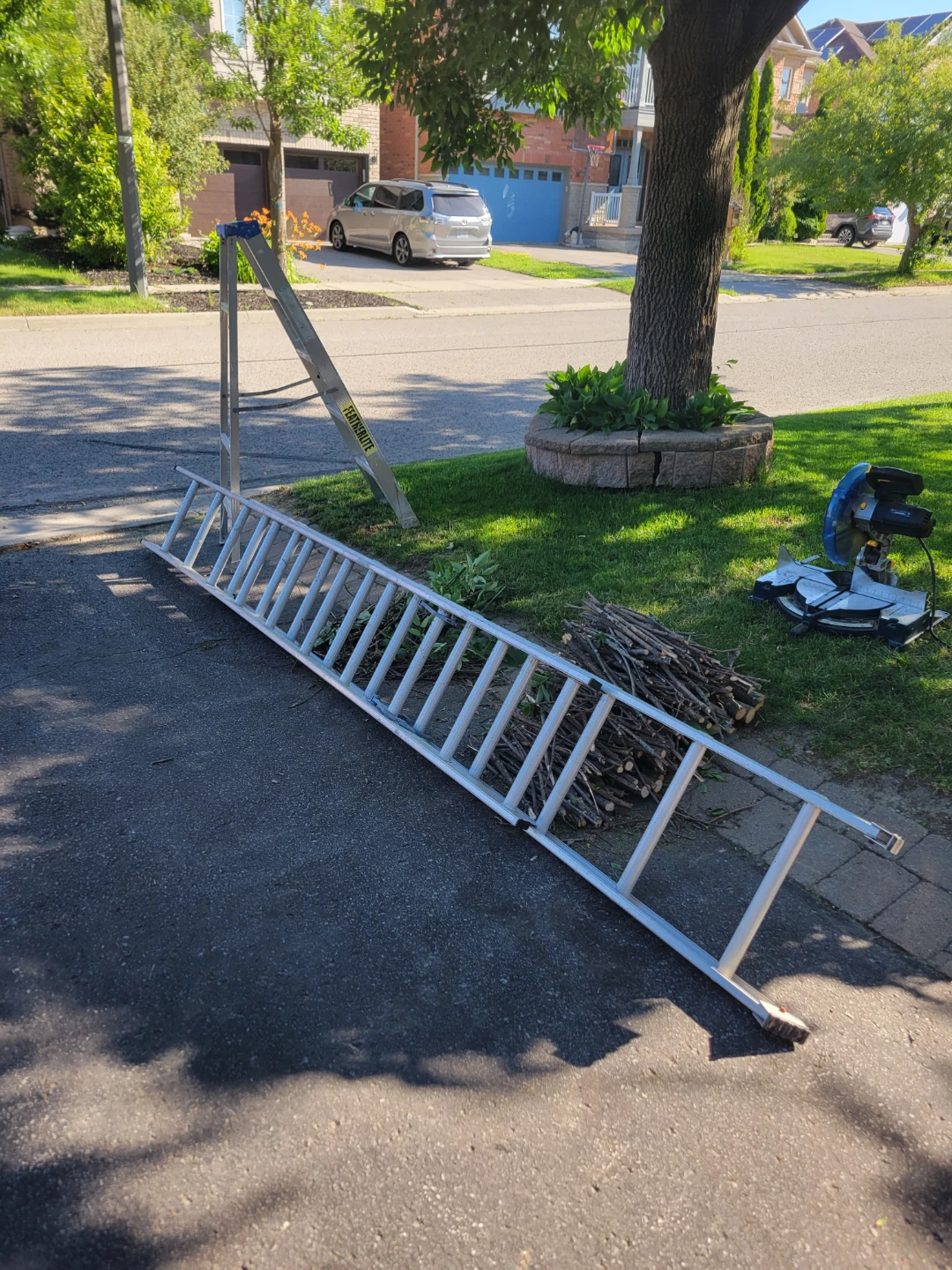 5ft Step and 20ft extendable ladders - photo 3